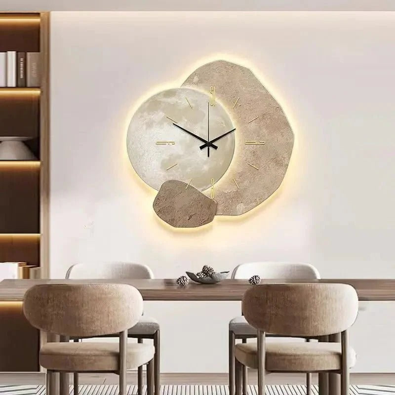Sleek Silent Round Clock for Modern Spaces