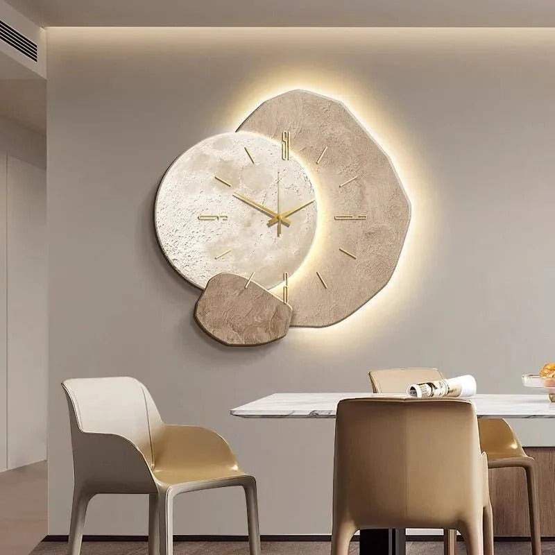 Sleek Silent Round Clock for Modern Spaces