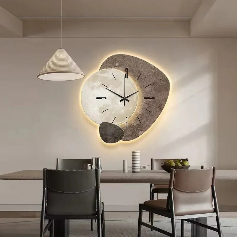 Sleek Silent Round Clock for Modern Spaces