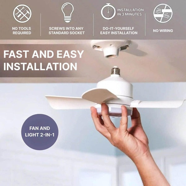 Elegant Ceiling Fan with Integrated LED Lighting and Remote Control