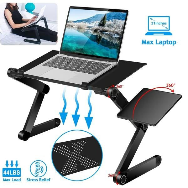 Versatile Laptop Elevation Station with Detachable Mouse Pad
