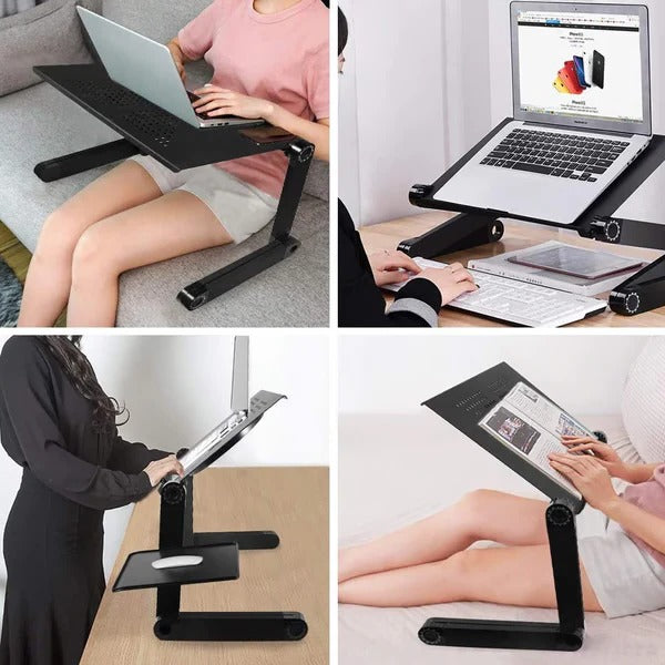 Versatile Laptop Elevation Station with Detachable Mouse Pad