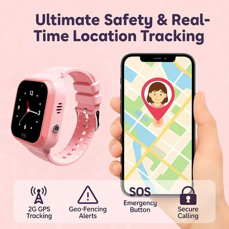 Child Safety GPS Smartwatch with Communication Features