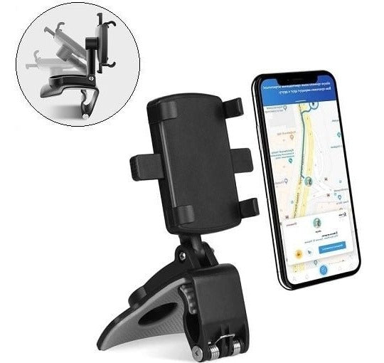 Versatile Car Phone Mount – 360° Rotation & 180° Tilt for Easy Viewing