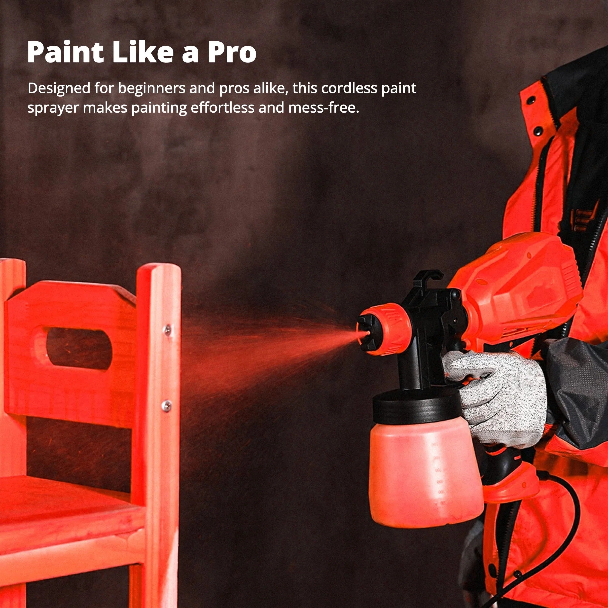 Wireless Paint Applicator for Effortless Finishing