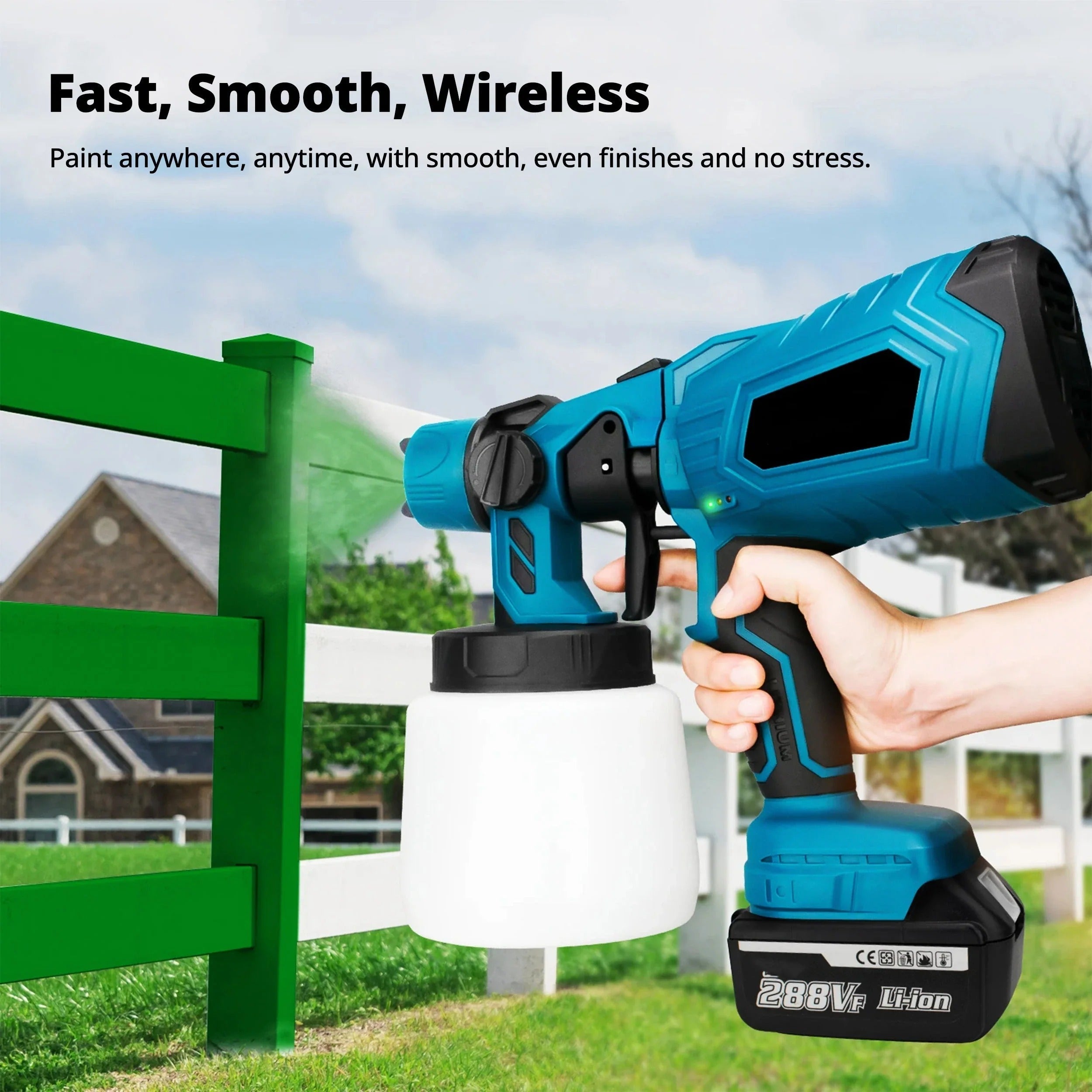 Wireless Paint Applicator for Effortless Finishing