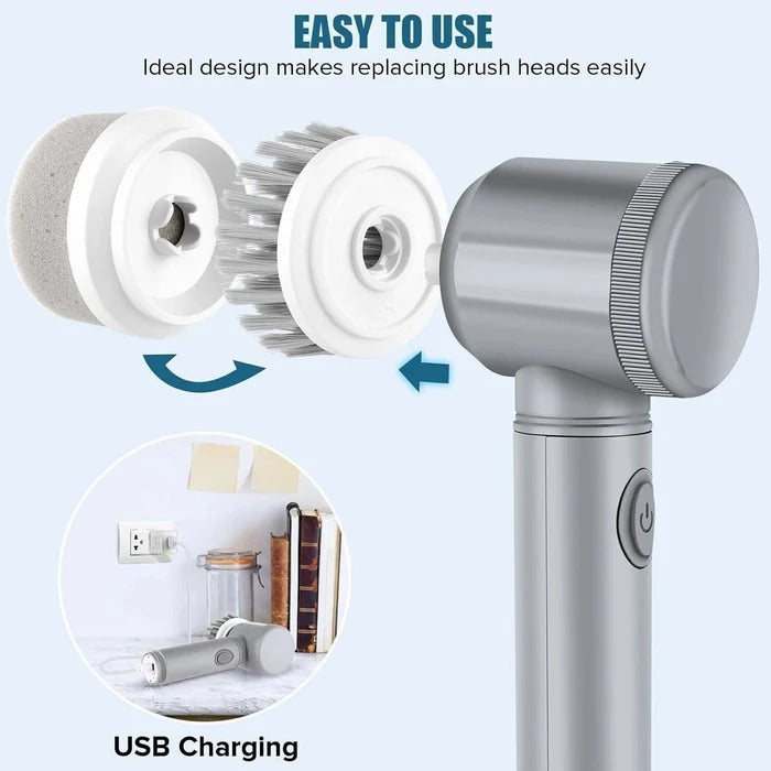 PowerClean Rotating Scrubber for Effortless Cleaning