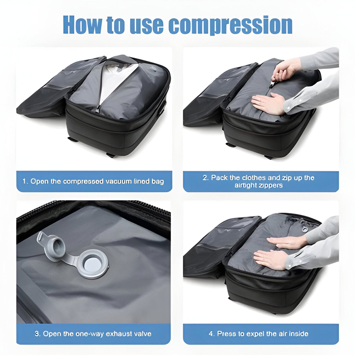 Versatile Travel Backpack with Space-Saving Design