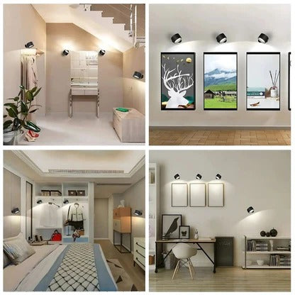 Versatile Rechargeable Wall Light with 360° Flexibility