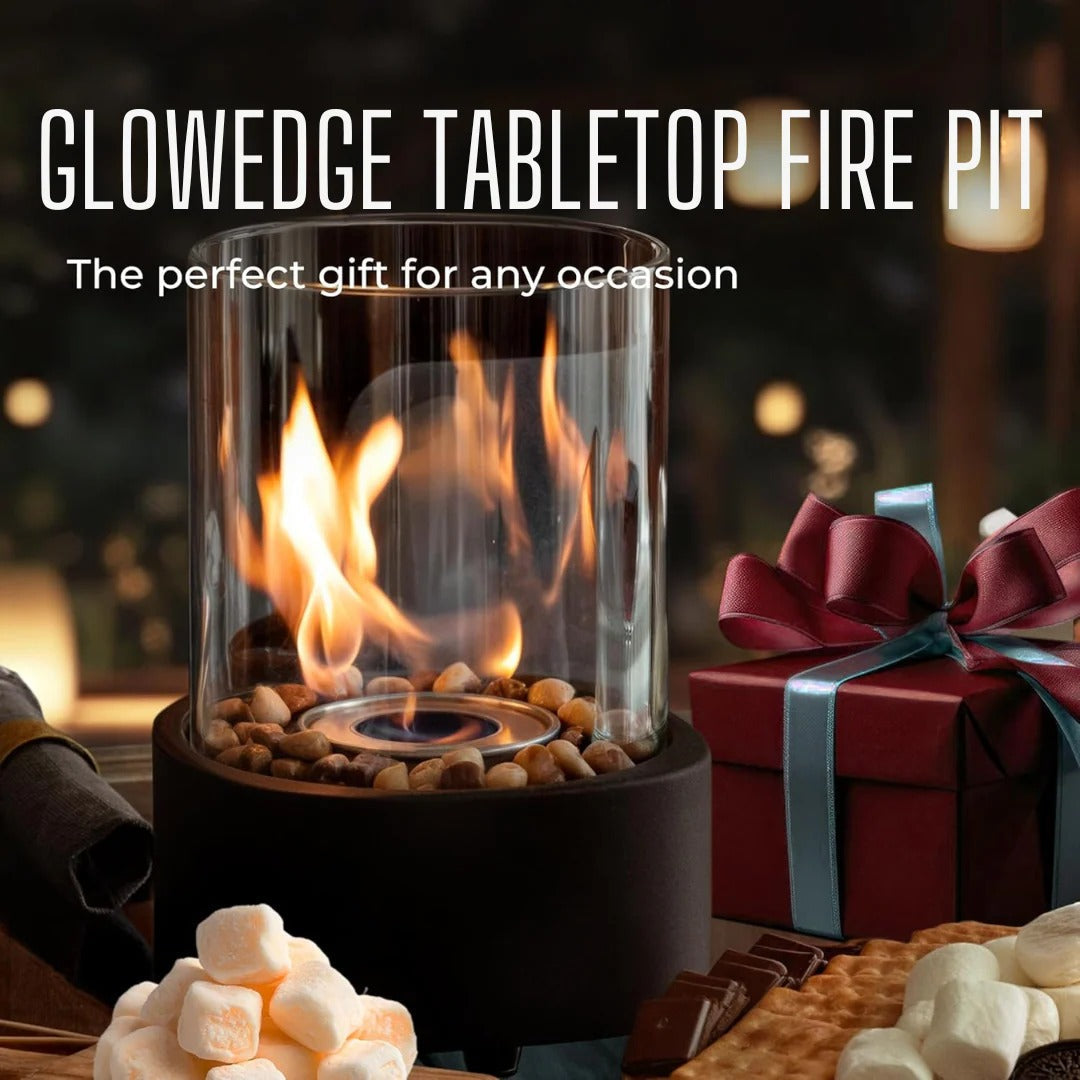 Elegant Compact Flame Tabletop Heater