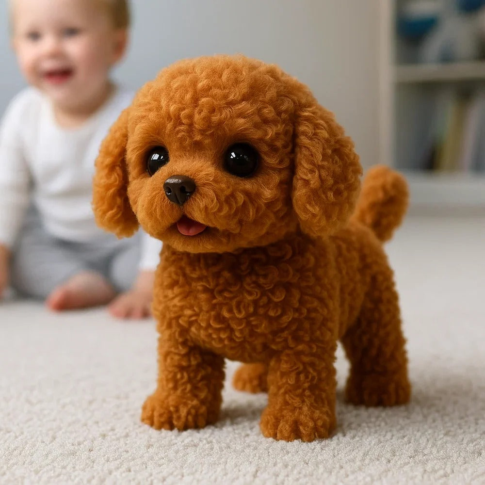 Lifelike Interactive Plush Dog Companion