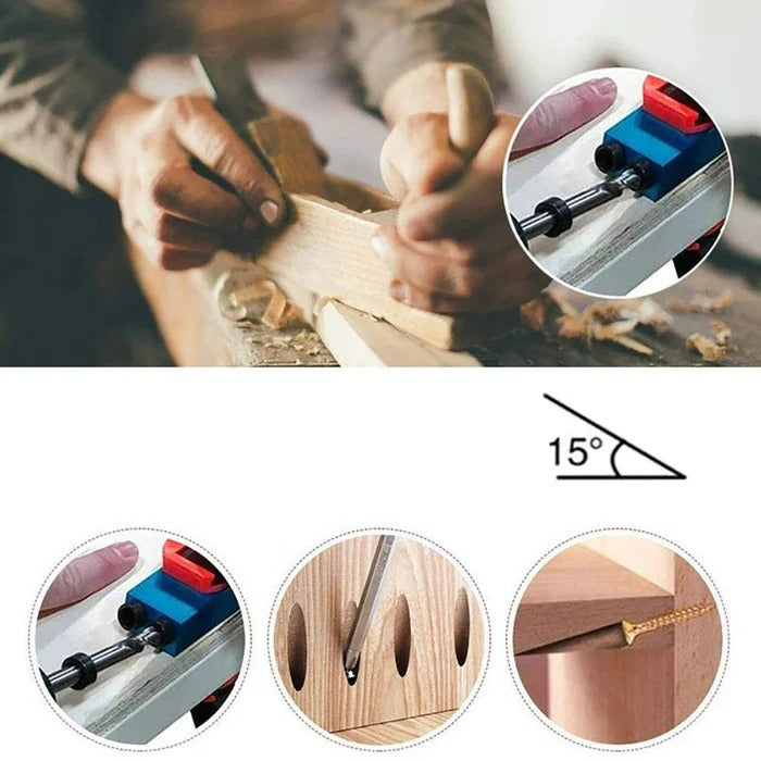 Precision Wood Joint Drilling Guide Tool