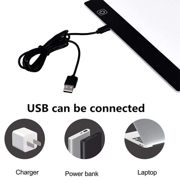 Portable A4 LED Light Pad for Creative Projects