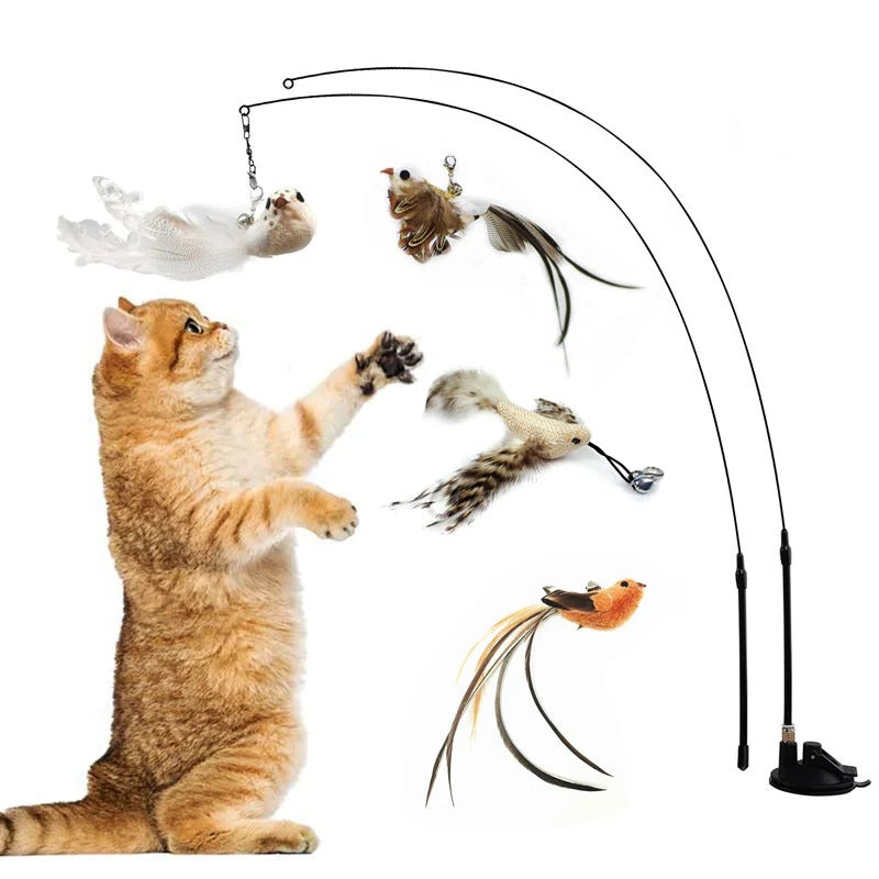Engaging Cat Toy Set with Lifelike Bird Movement