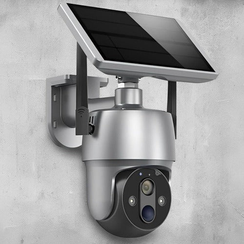 All-Weather Solar-Powered Security Camera with 360° View