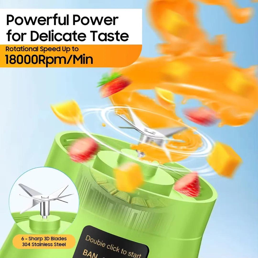 Portable Rechargeable Juice Maker for Smoothies & Shakes