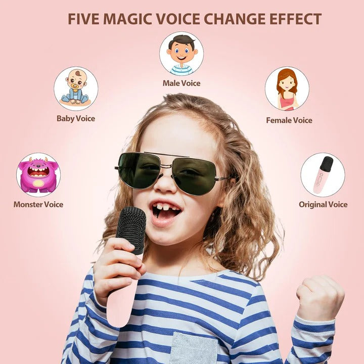 FunStar Karaoke System for Kids with Dual Wireless Mics