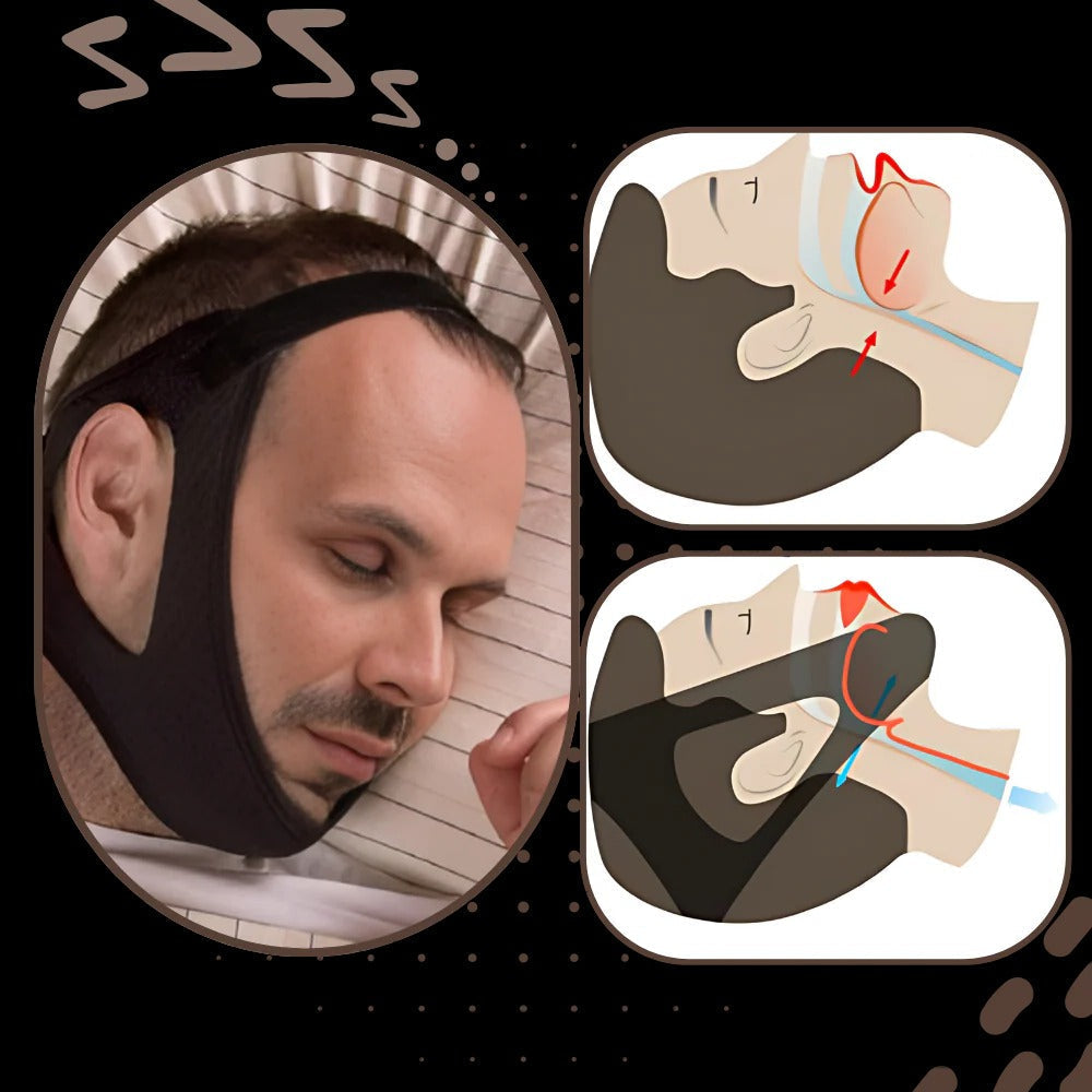 Comfortable Anti-Snore Jaw Support Strap