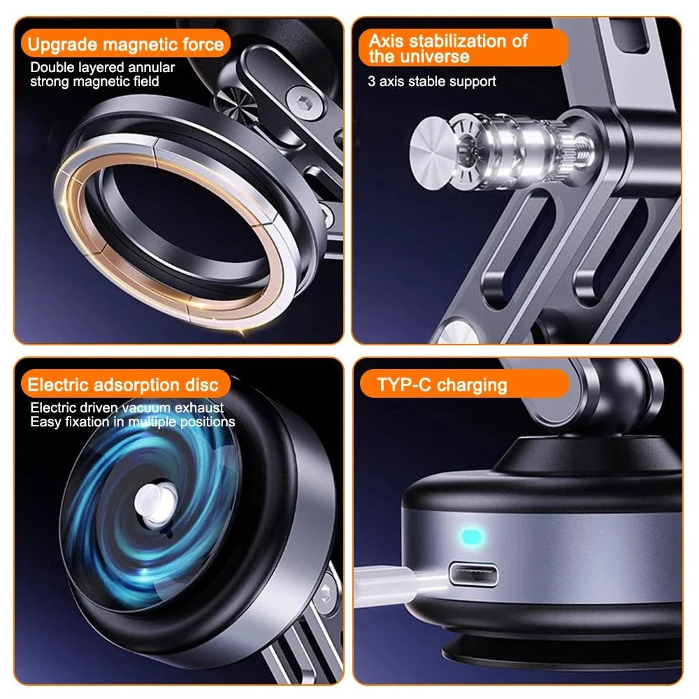 All-Conditions Magnetic Phone Mount – 360° Versatile Holder