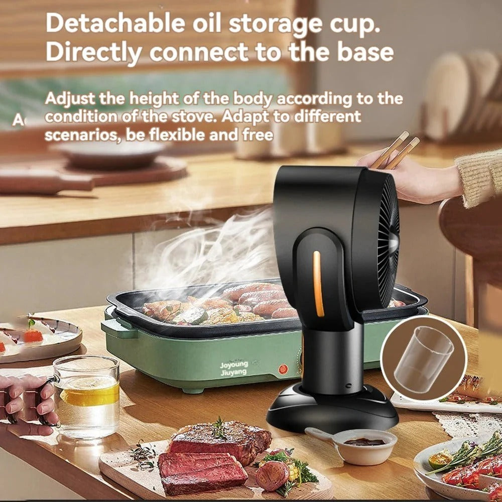 Compact Air Purifier Fan for Smoke & Odor Elimination