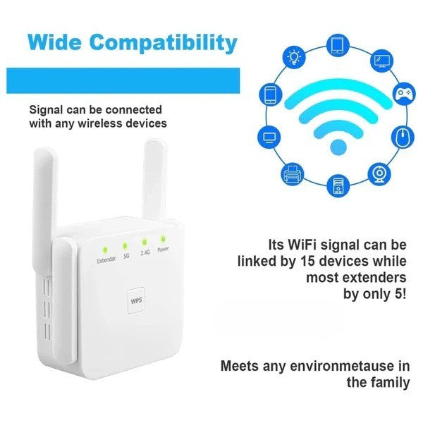 Smart Dual-Band WiFi Enhancer for Seamless Connectivity