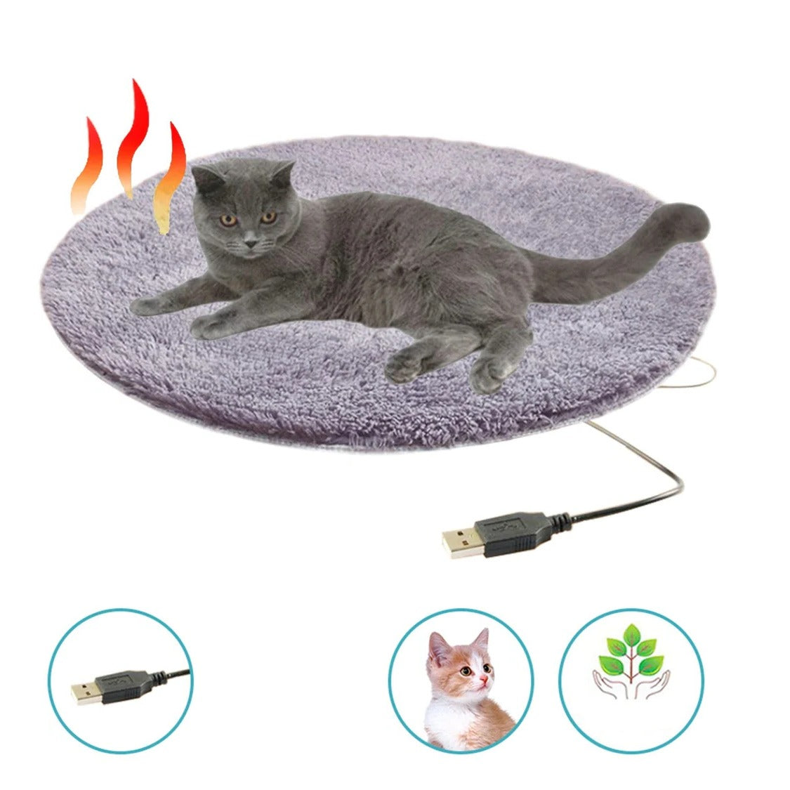 USB-Powered Cozy Pet Heating Pad