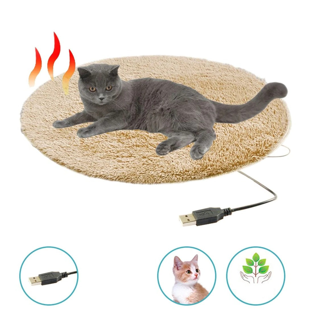 USB-Powered Cozy Pet Heating Pad