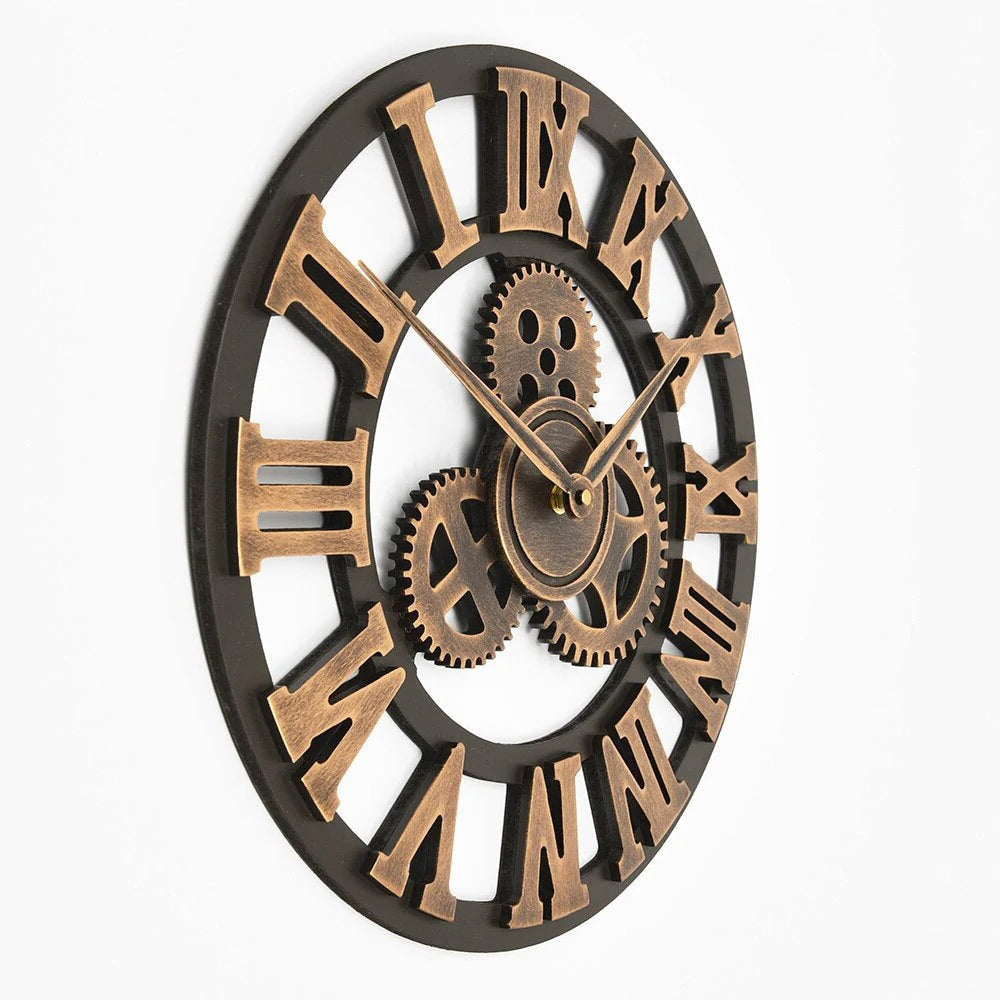 Stylish Gear-Driven Wall Clock for Modern Spaces