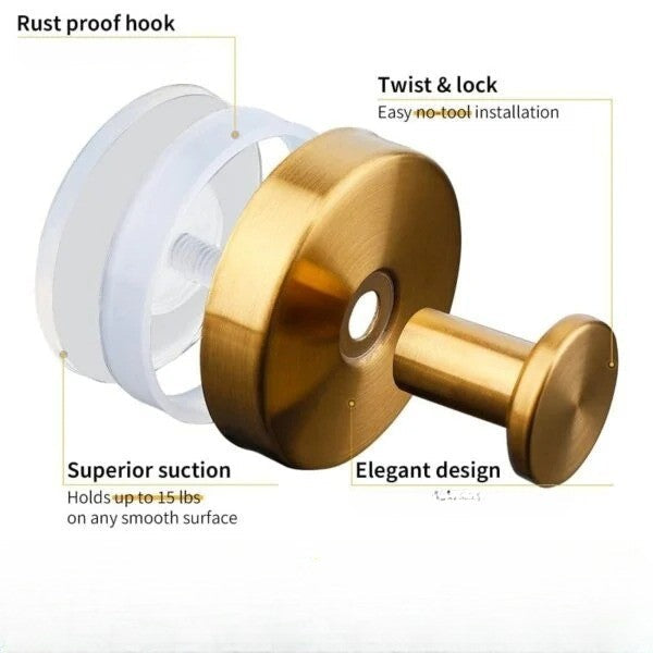 Versatile Suction Cup Wall Hooks – 2-Pack Solution