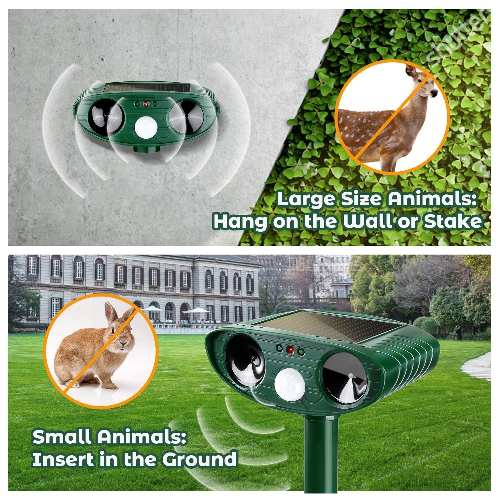 Eco-Friendly Bird Deterrent Device with Motion Sensor