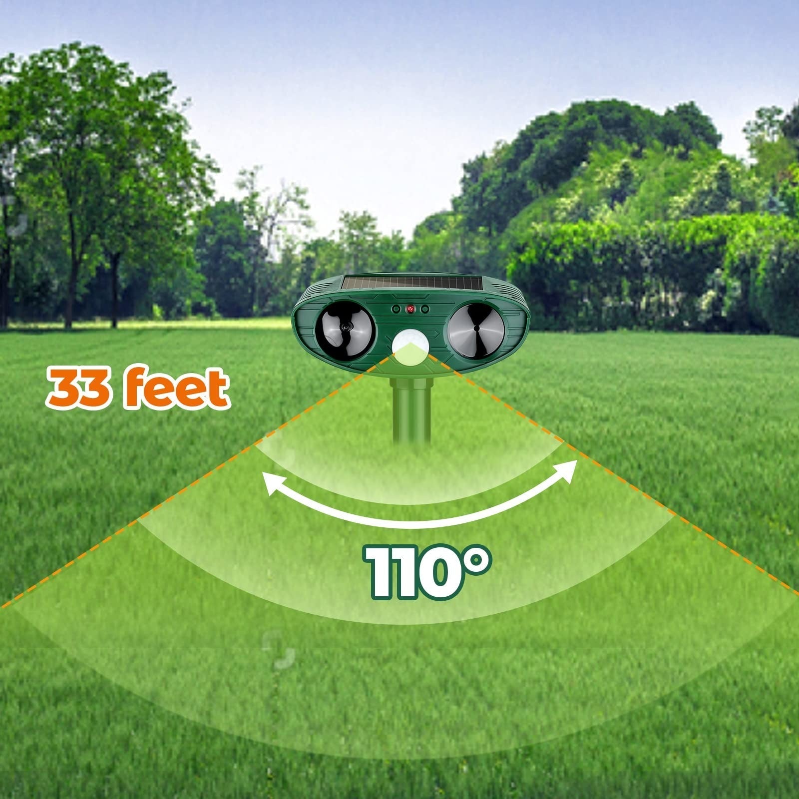 Eco-Friendly Bird Deterrent Device with Motion Sensor
