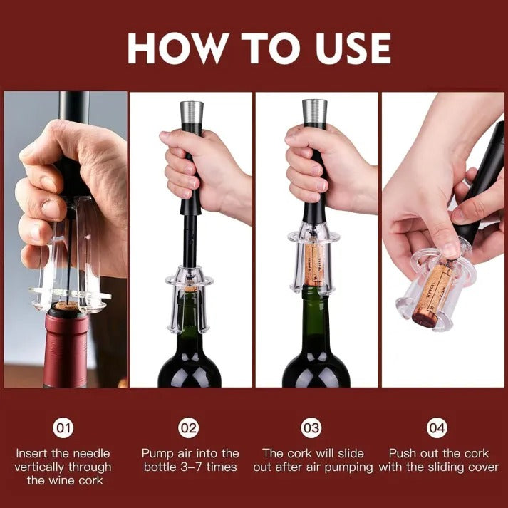 Effortless Cork Removal Wine Tool Set