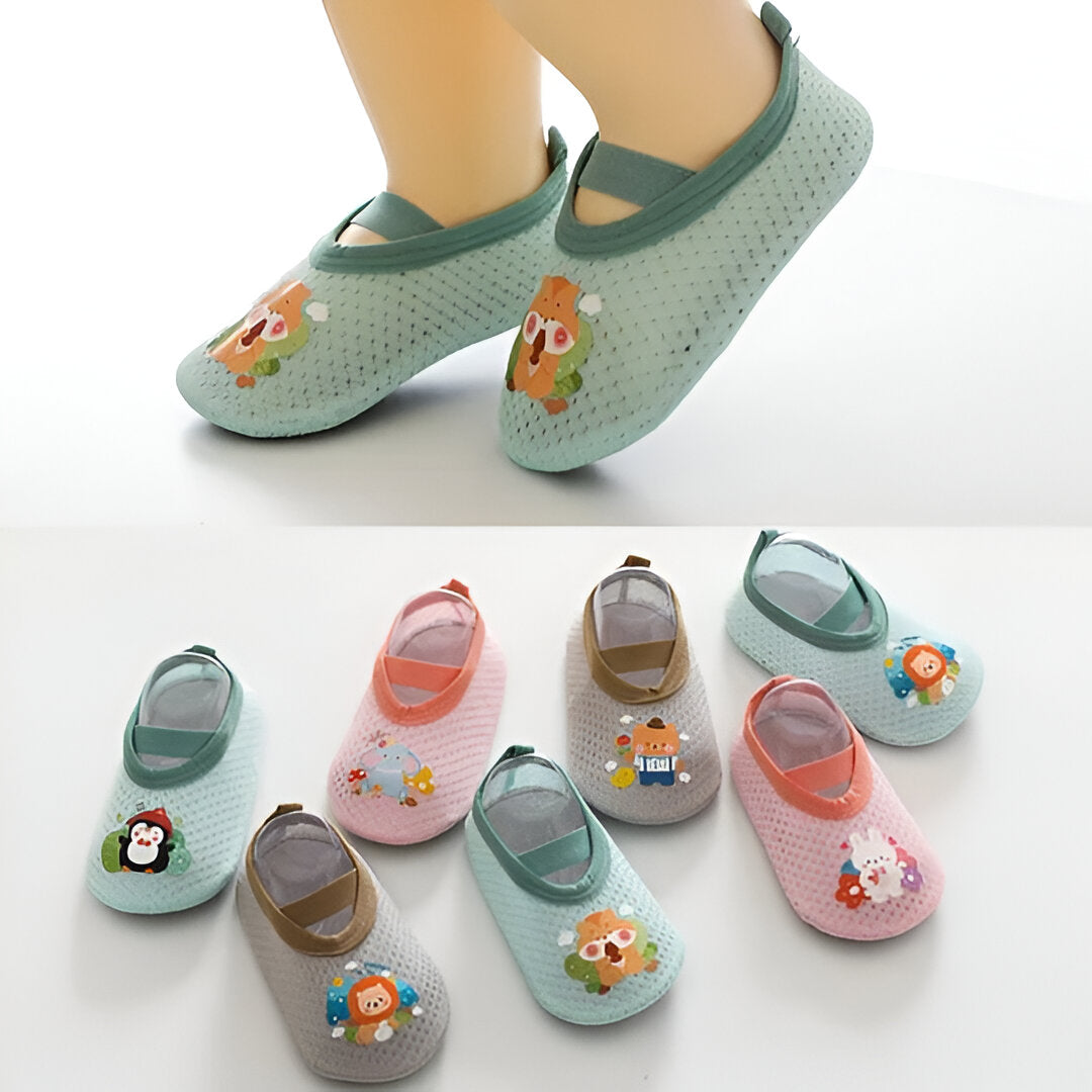 Flexible Toddler Slip-Resistant Footwear with Fun Designs