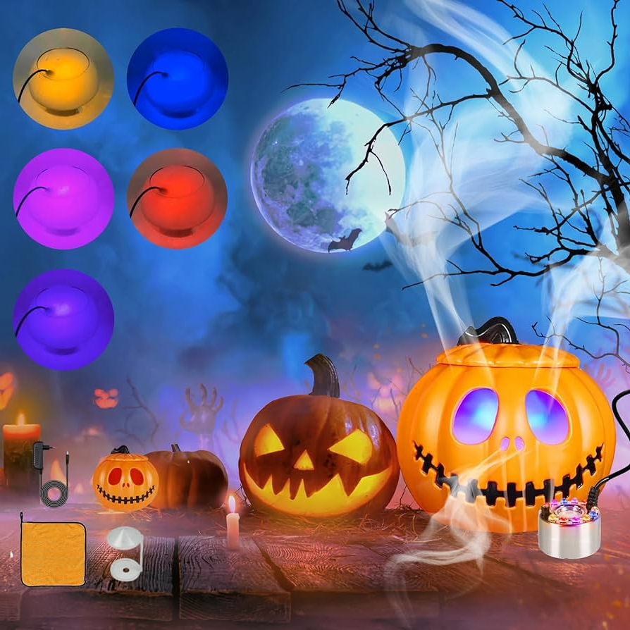 Colorful Mist Maker with LED Lights for Enchanting Spaces