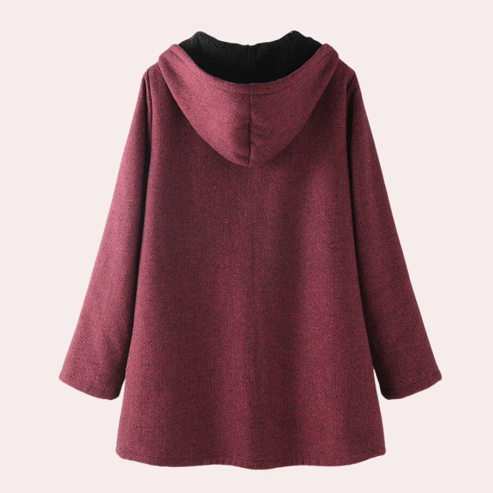 Chic Women's Cozy Hooded Jacket for All Seasons