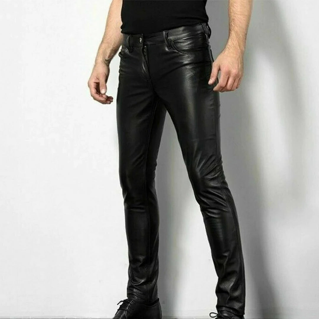 Men's Premium Faux Leather Trousers
