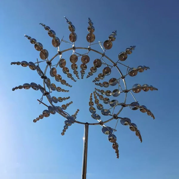 Elegant Dual Motion Garden Wind Spinner for Enchanting Decor