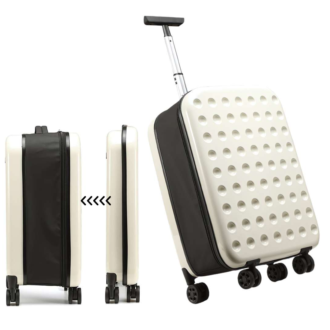 Versatile 360° Collapsible Suitcase with Smooth Wheels
