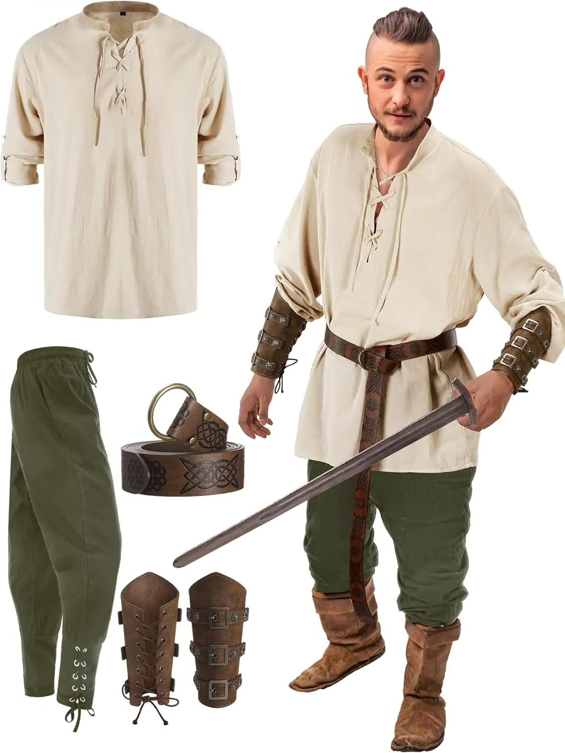 Swashbuckler's Adventure: Four-Piece Pirate Outfit