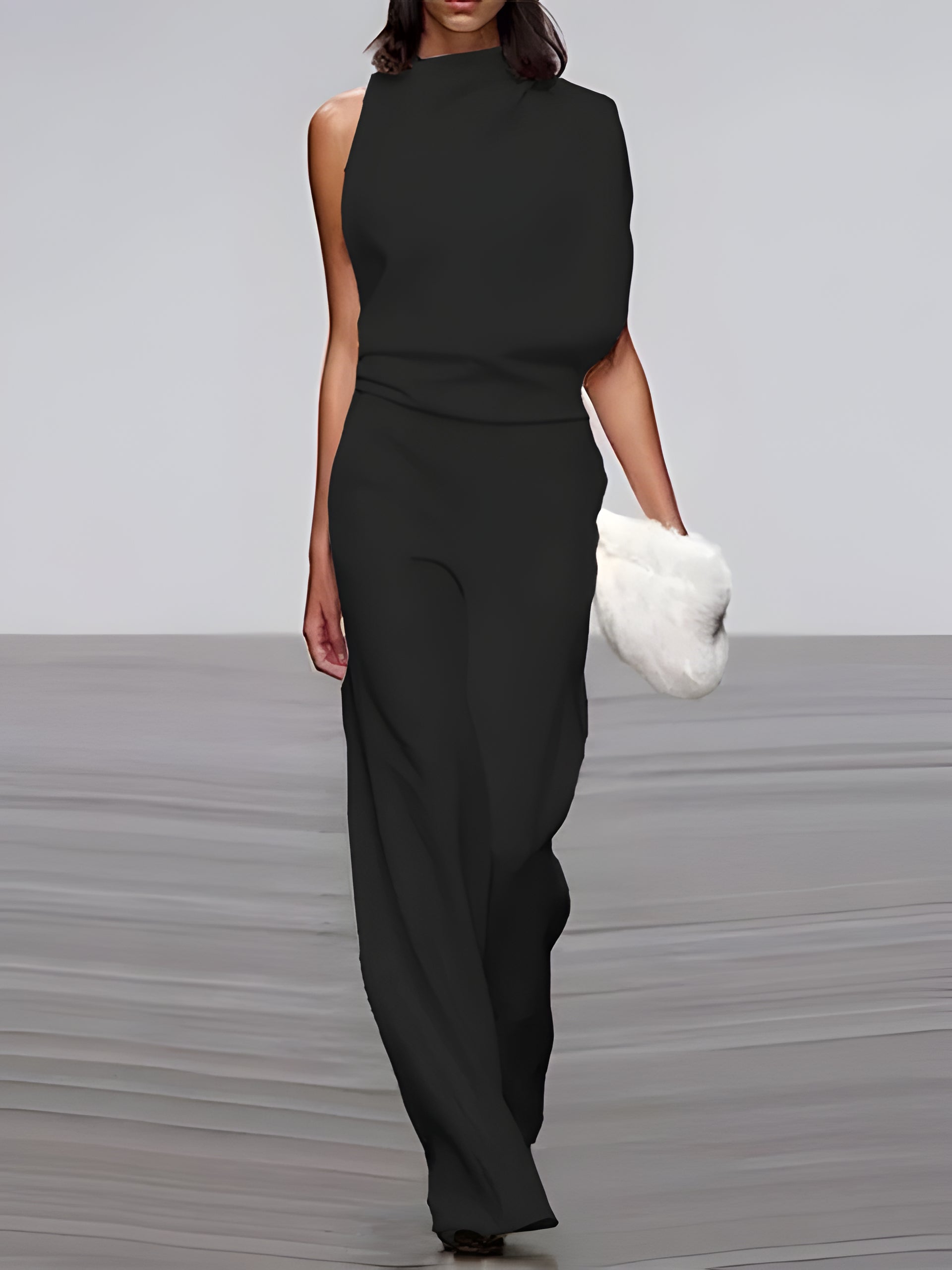 Chic Sleeveless Flared Jumpsuit for Effortless Elegance