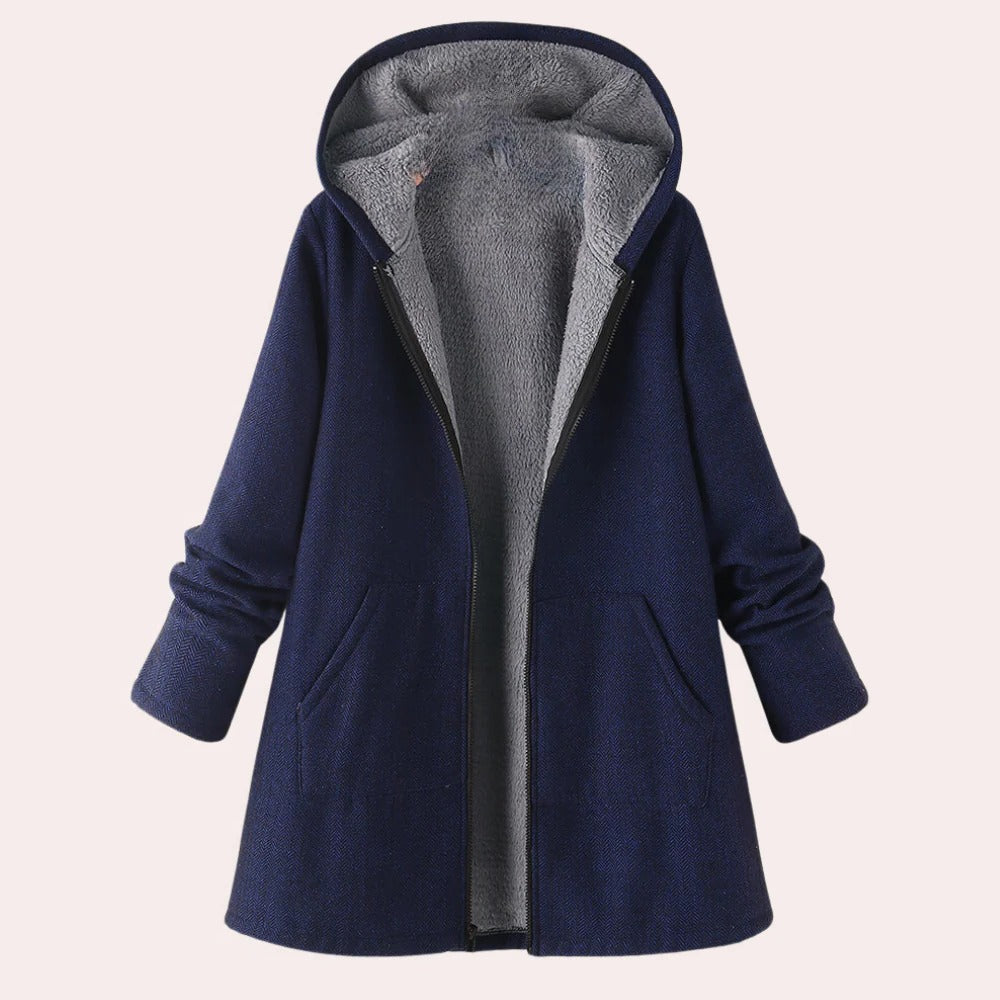 Chic Women's Cozy Hooded Jacket for All Seasons
