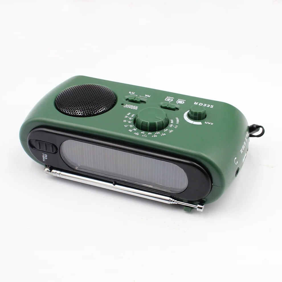 Versatile Survival Radio with Flashlight and USB Charge