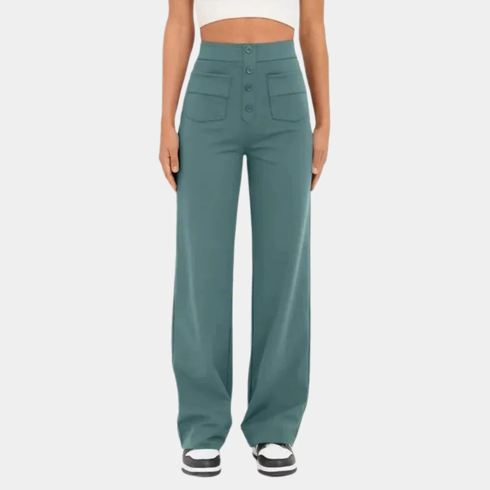 Chic High-Waist Women's Trousers for Effortless Style