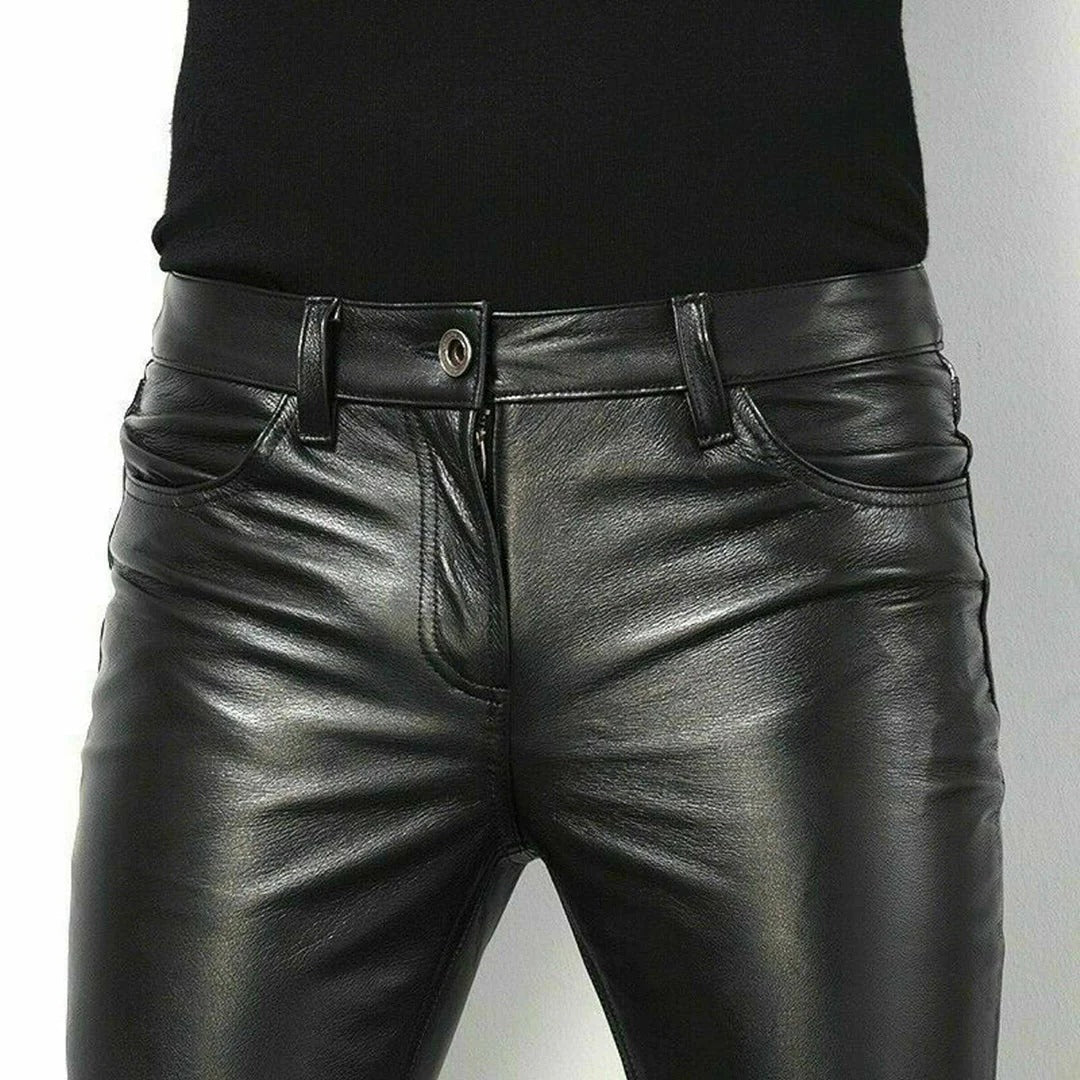 Men's Premium Faux Leather Trousers