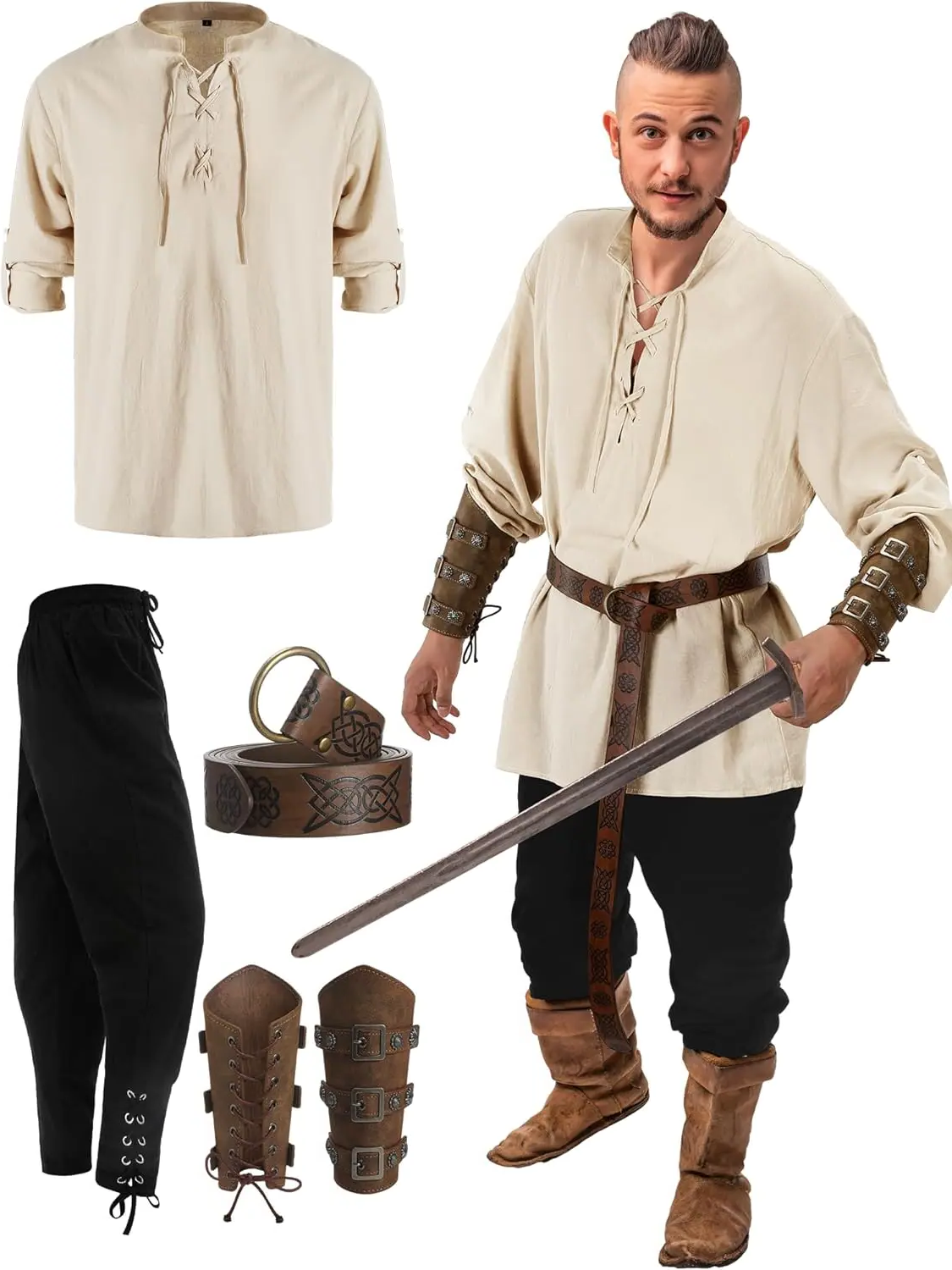 Swashbuckler's Adventure: Four-Piece Pirate Outfit