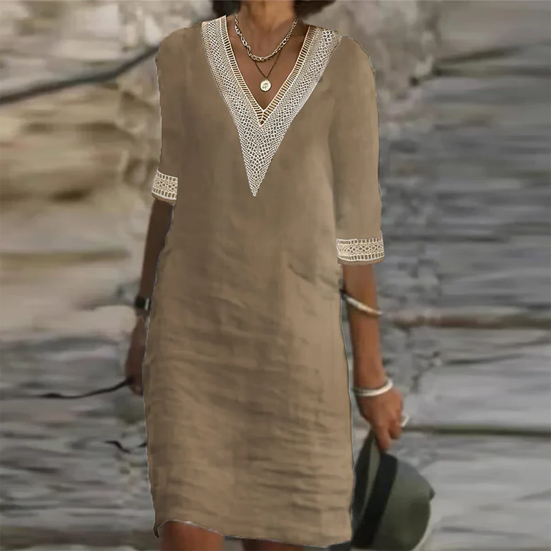 Chic and Versatile Linen Summer Dress for Women