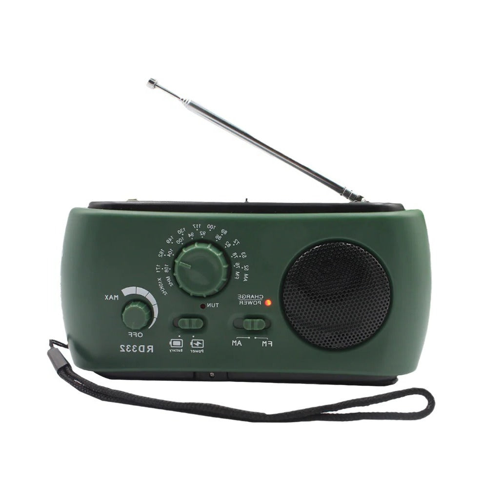 Versatile Survival Radio with Flashlight and USB Charge