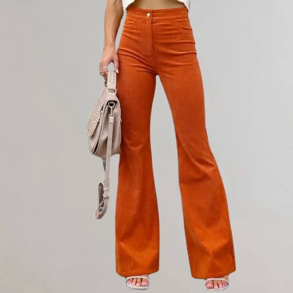 Chic Wide-Leg Corduroy Trousers for Effortless Style