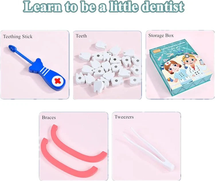 Kid-Friendly Dental Care Pretend Play Set
