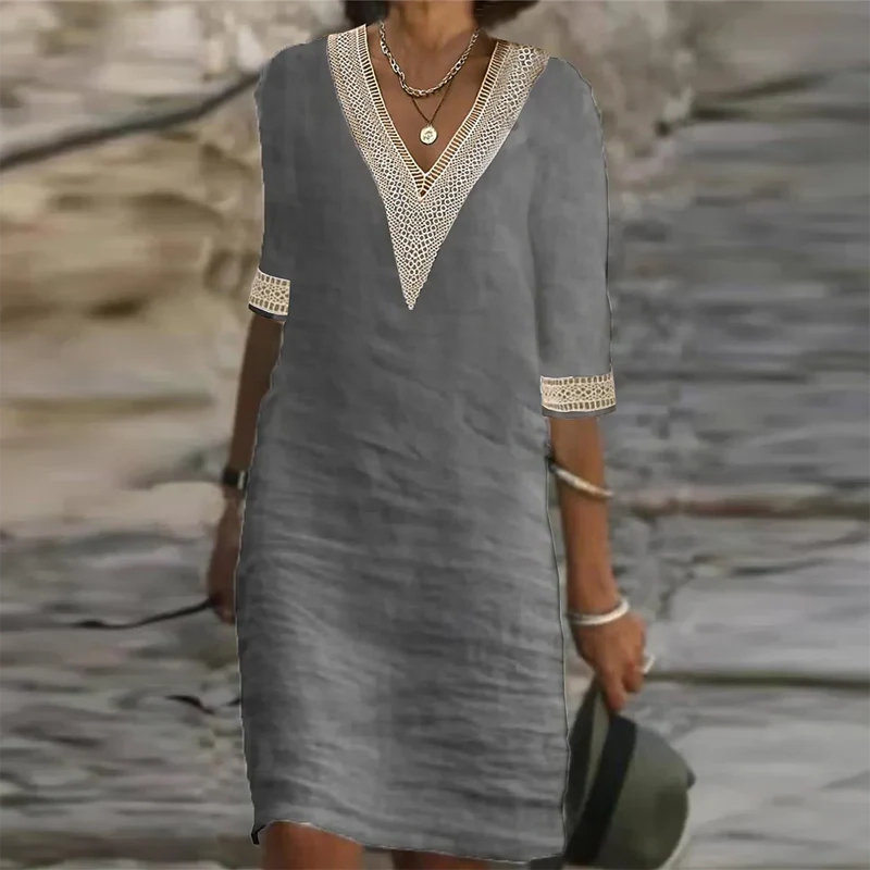 Chic and Versatile Linen Summer Dress for Women